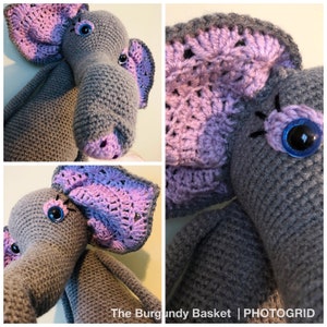 Elemeno the Elephant, PATTERN Only PDf Instant Download, Digital Download, Crochet Elephant, Amigurumi, Knit Elephant image 4