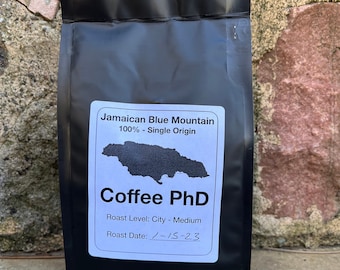 100% Jamaican Blue Mountain -  Single Origin Coffee - Freshly Roasted - On Demand - Micro Batches - Ships within 24-hours of being roasted!
