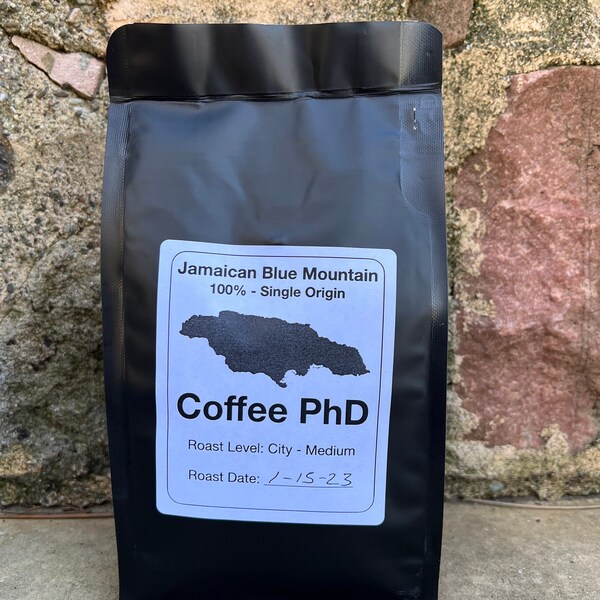 100% Jamaican Blue Mountain -  Single Origin Coffee - Freshly Roasted - On Demand - Micro Batches - Ships within 24-hours of being roasted!