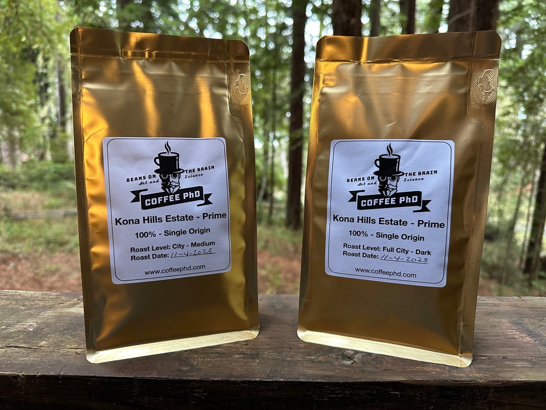 100 Kona Hills Estate Prime Single Origin Coffee Freshly Roasted on