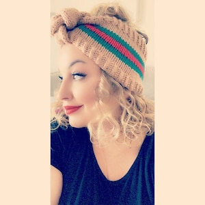 Knit headband/earwarmer/turban pattern! PATTERN ONLY! (Not receiving an actual headband) This is a digital file pdf! Please read. No Refunds