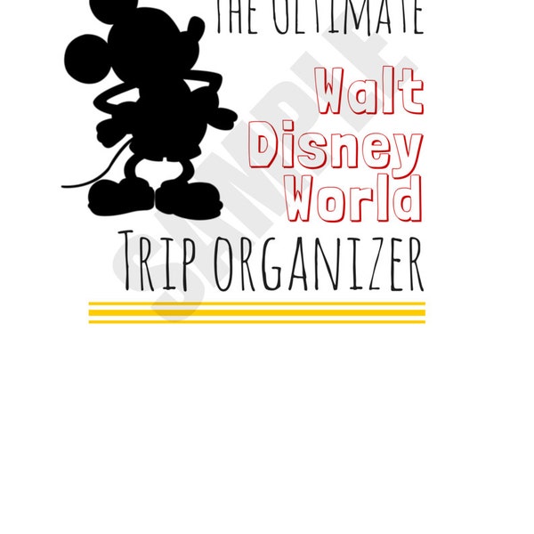 The Ultimate Walt Disney World Trip Planner Printable--Instant Download!