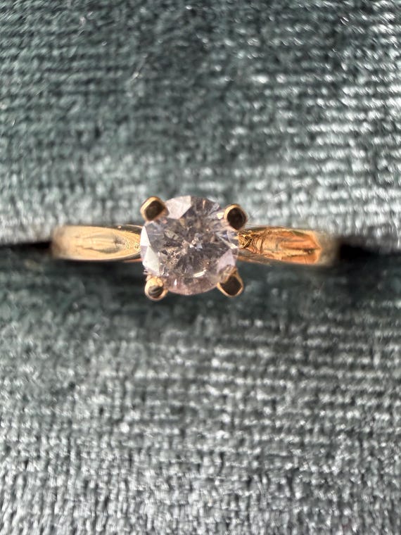 10k Solid Gold Ring with Natural Diamond + APPRAISAL