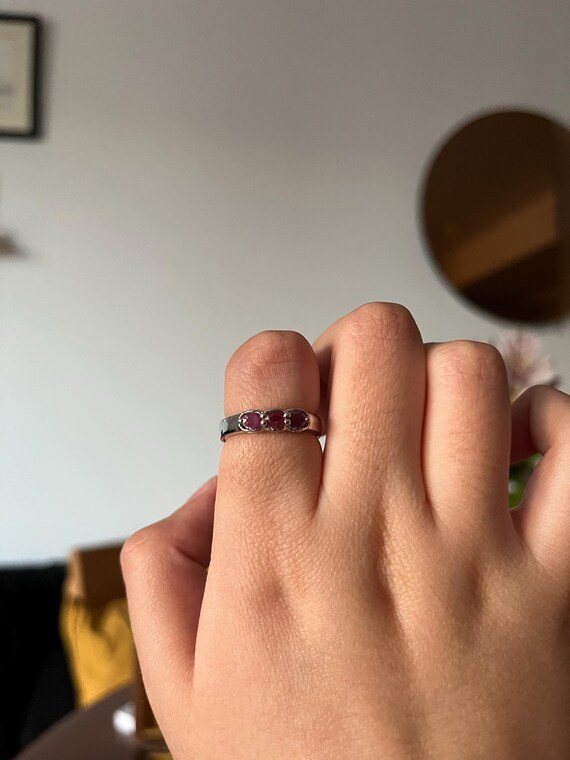 Natural Ruby Trio and Solid 925 Sterling Silver R… - image 6