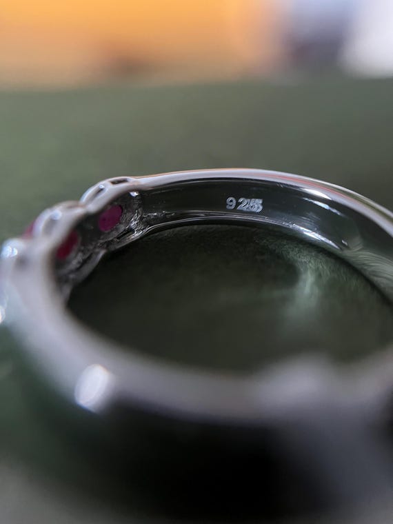 Natural Ruby Trio and Solid 925 Sterling Silver R… - image 4