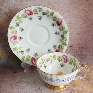 Queen Elizabeth Coronation Teacup and Saucer Aynsley D1044