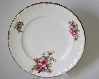 Dessert Plate, Grindley Cream Petal, Blossom Pattern