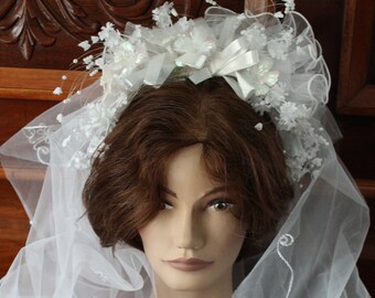 80s wedding veil
