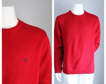 Red Sweater, Chaps Ralph Lauren, Size Large