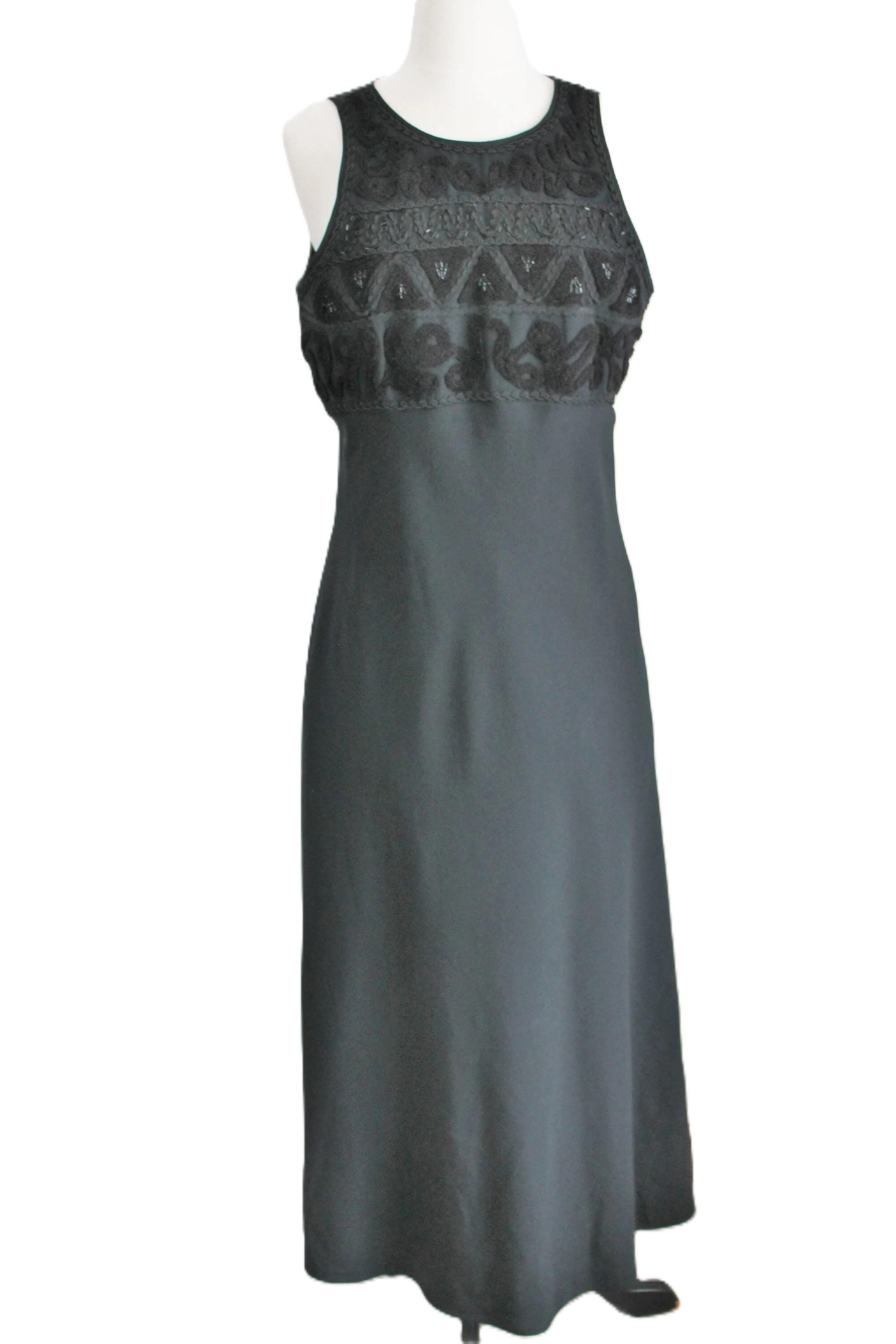 Vintage Black Maxi Dress Carol Little Size 10 Sleeveless Formal - Etsy