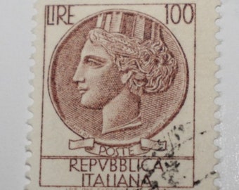 イタリアシラキュース200リラ使用済切手 イタリア 切手セット シラキュース コイン 1950 年代 - Etsy 日本