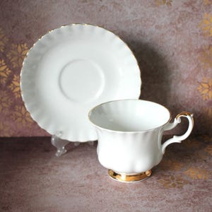 Val D&#39;or Teacup and Saucer Royal Albert Bone China