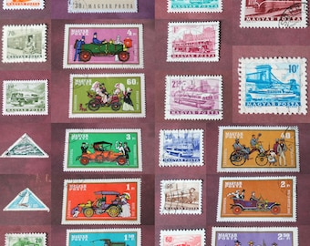 Transportation Stamps Hungary 1950's 1960's