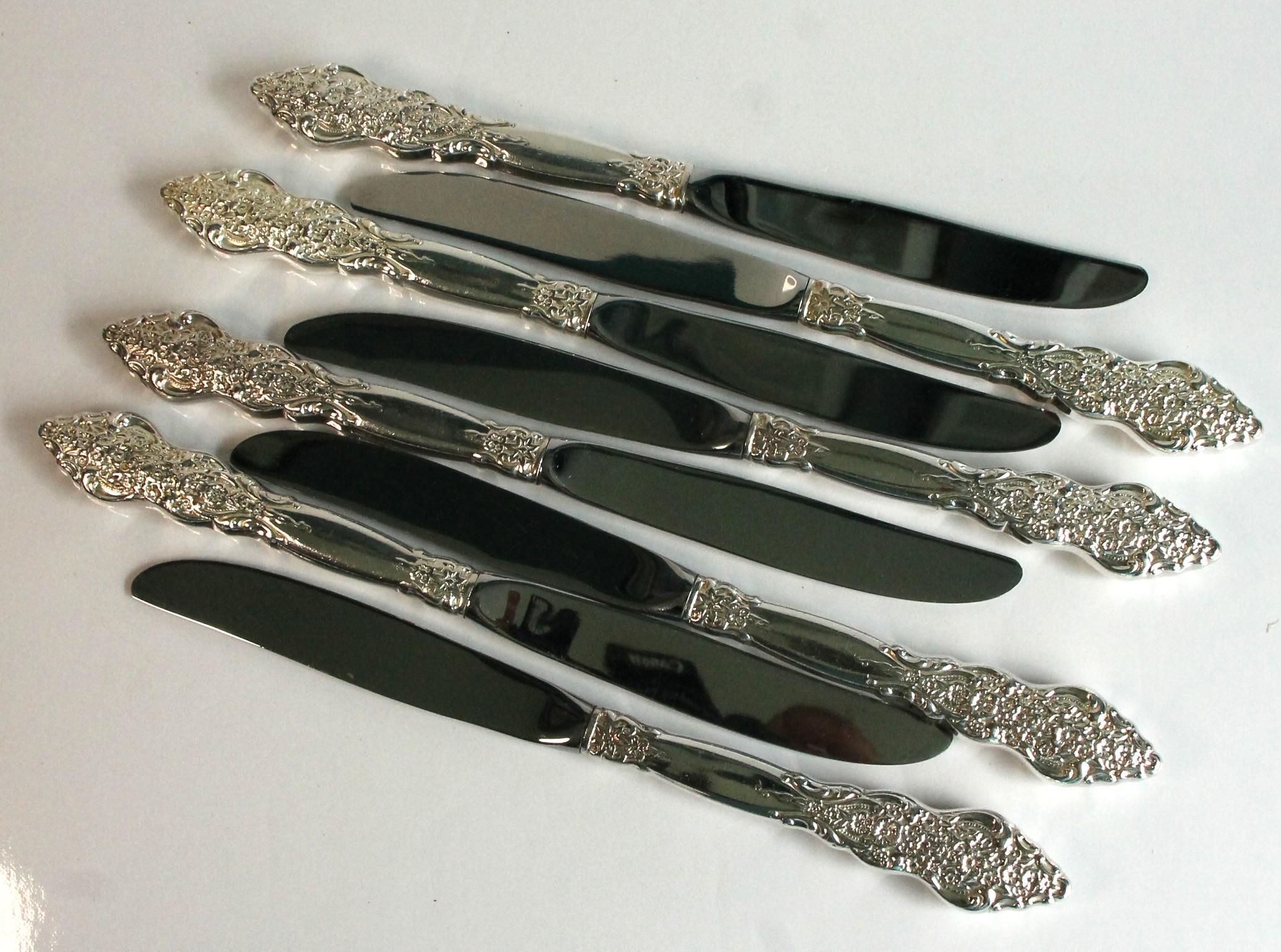 Silver Plated Dinner Knives 1847 Rogers Bros Renaissance - Etsy