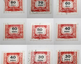 ハンガリー 郵便料金未払い切手セット 1922年から1965年 紋章 郵便角