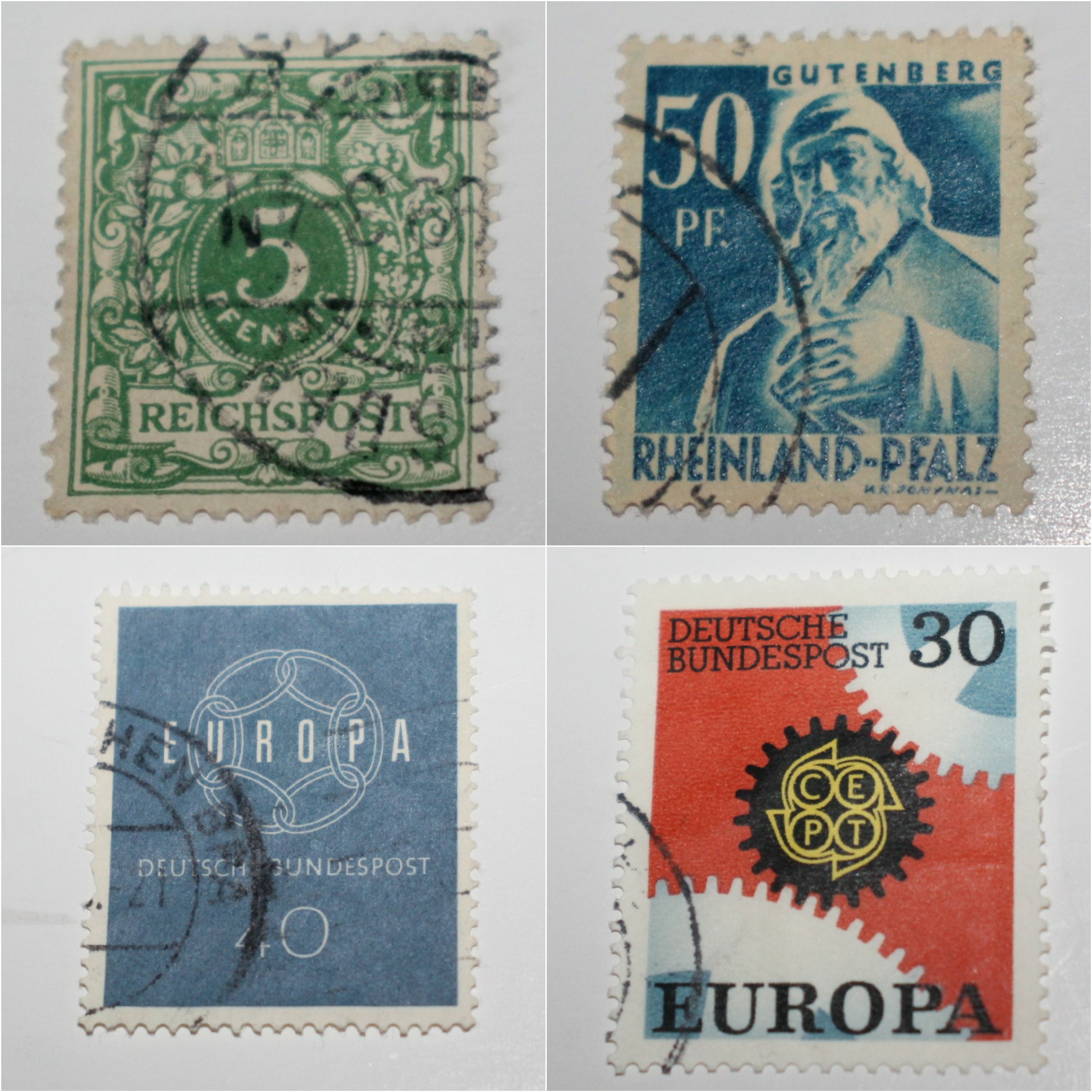 ドイツ切手セット 1900年から1970年代 混合ハイパーインフレ 税