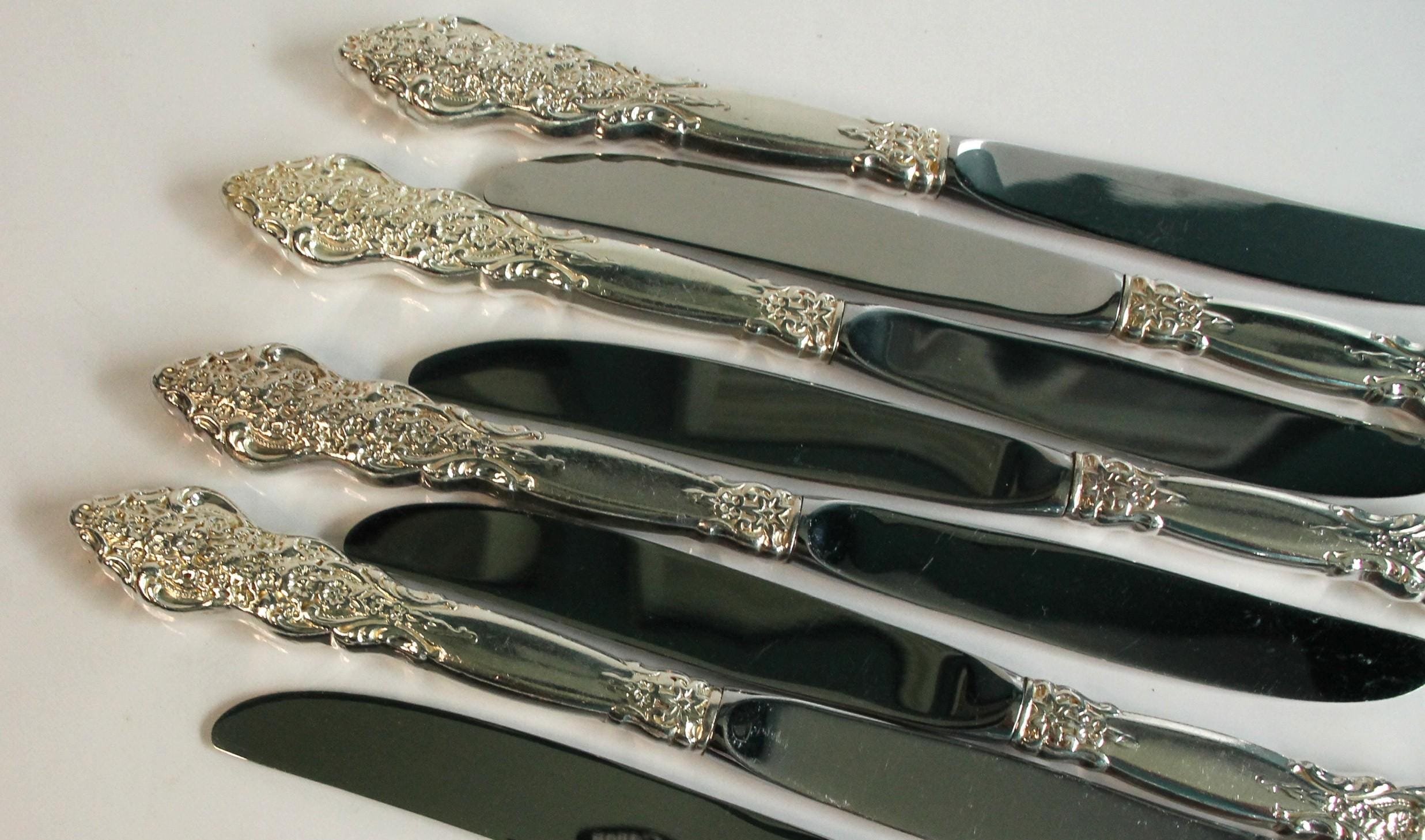 Silver Plated Dinner Knives 1847 Rogers Bros Renaissance - Etsy
