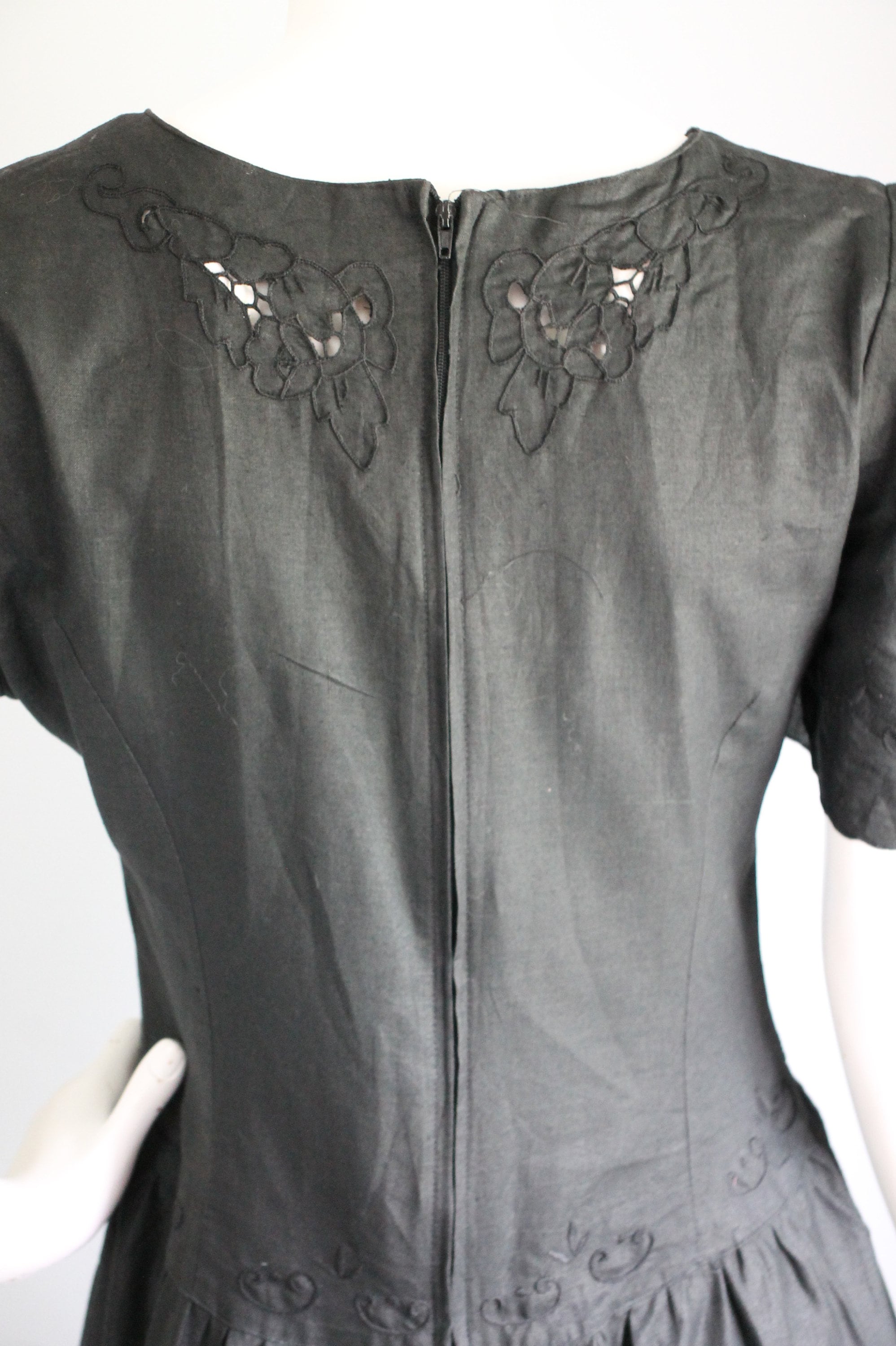 Black Dress Milargo Size 9 Size 10 Vintage 1980's | Etsy