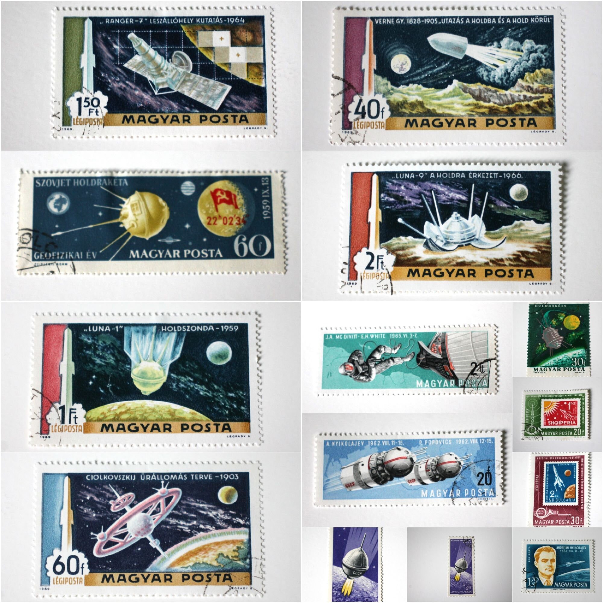ハンガリー宇宙切手 1960年代 アポロ・ルナ - Etsy 日本
