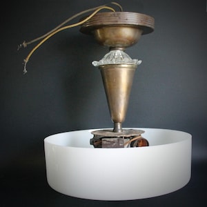 Vintage art-deco-plafondlamp, circa 1930, Franke Lavasseur and Company