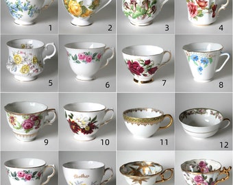 Teacup Selection Single Cup Bone China