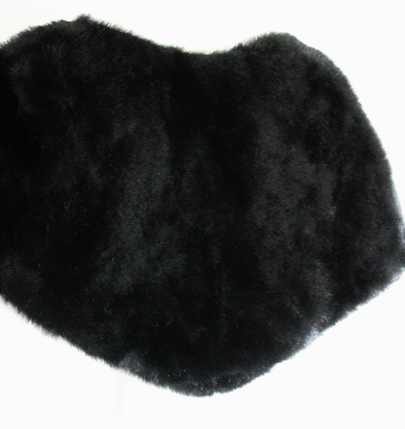 Faux Black Fur Shoulder Wrap Etsy