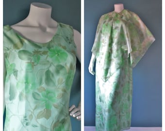 Vintage 1970's Chiffon Maxi Dress, Dress Town Original