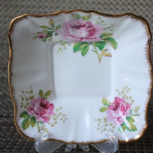 American Beauty Side Trinket Dish Royal Albert