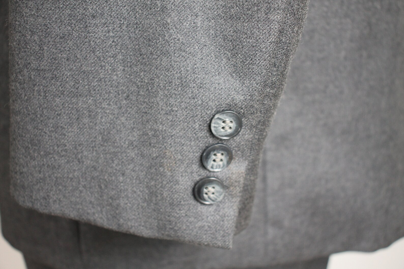 Savile Row Suit Gray Wool Rubin Brothers 40 Tall Vintage | Etsy