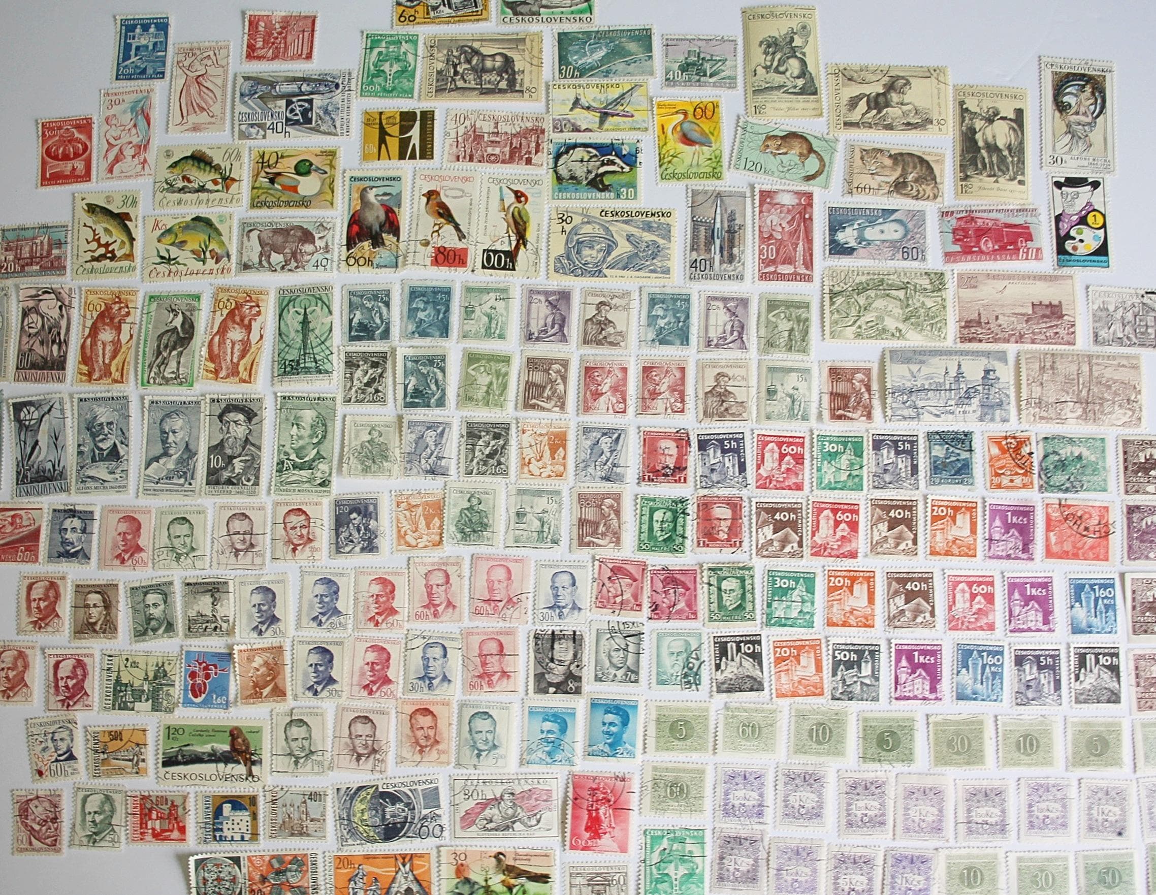 Czechoslovakia Postage Stamps Early 1900's to 1960's Large Lot - Etsy