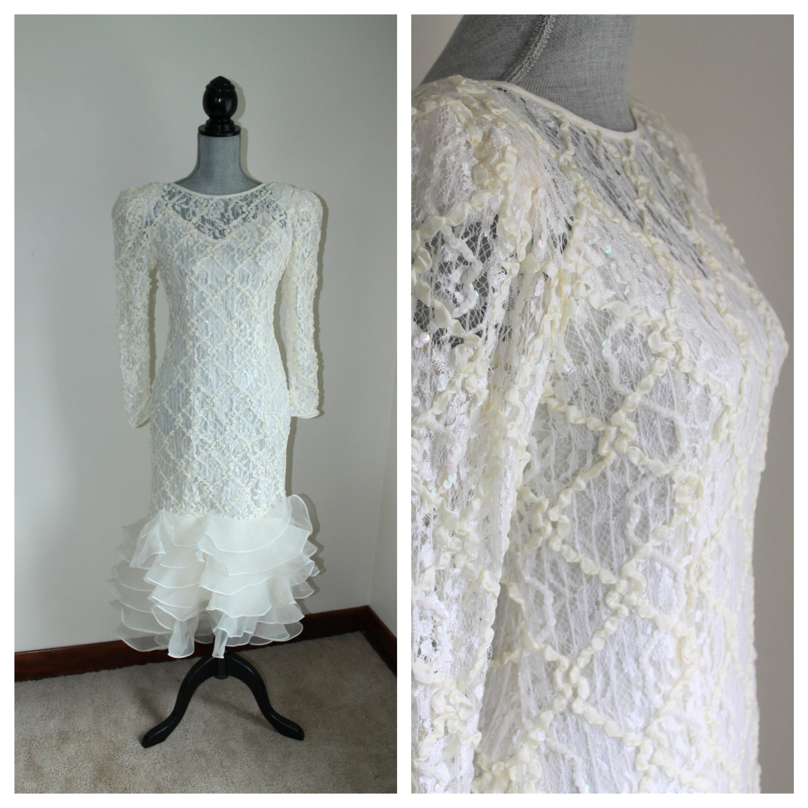 cream formal gown