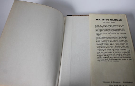 Zane Grey Black Mesa Great Western Edition 54 Grosset Dunlap 1955
