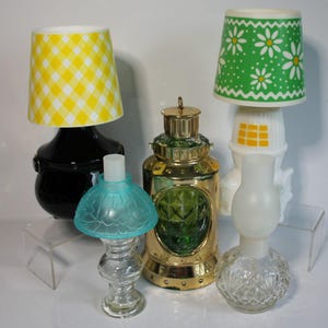 Avon Bottles Lamps and Lights Theme Set of Five