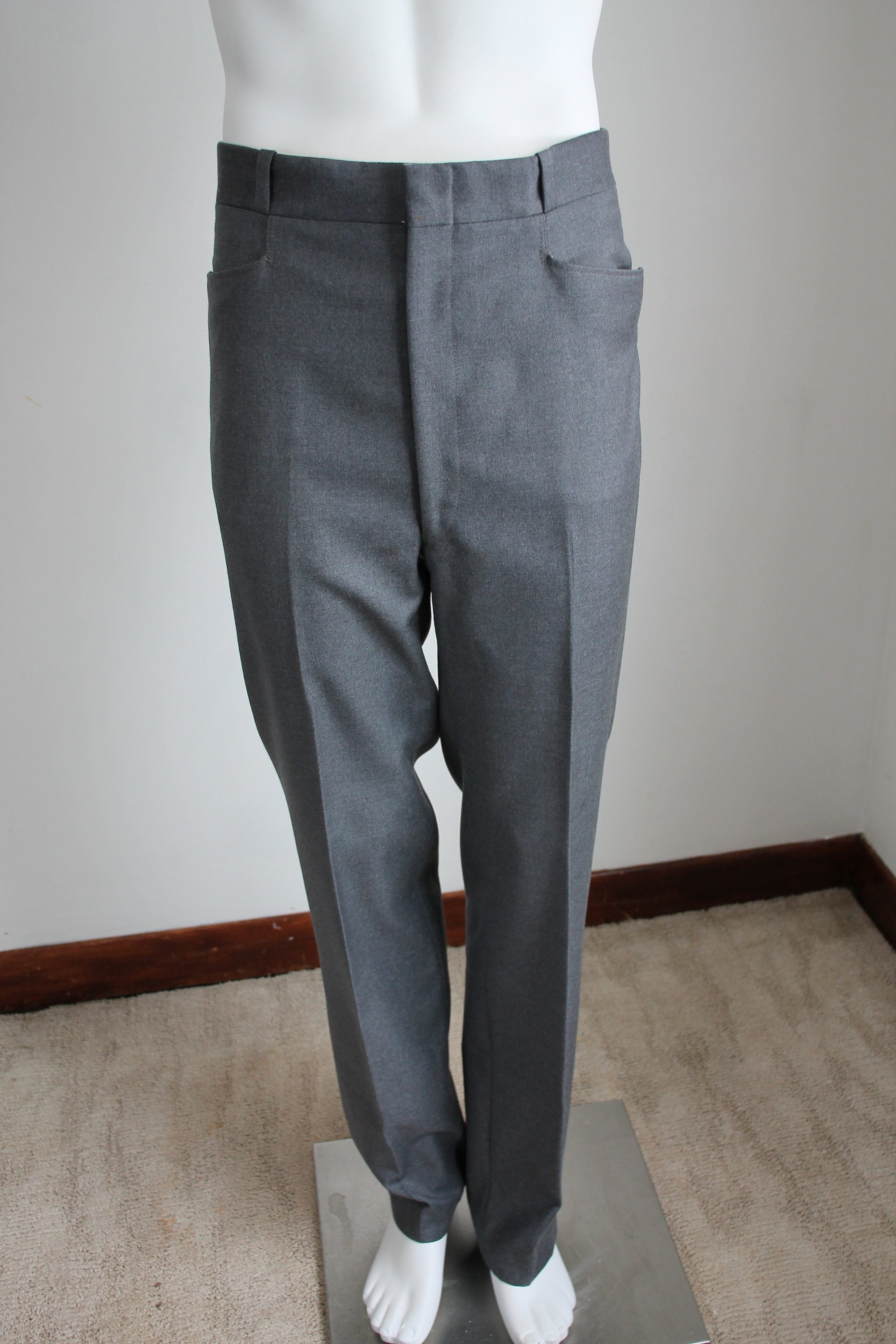 Savile Row Suit Gray Wool Rubin Brothers 40 Tall Vintage | Etsy
