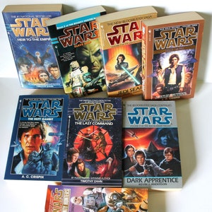 Star Wars Books  Han Solo Jedi Academy Thrawn Trilogy Bantam Spectra 1990&#39;s