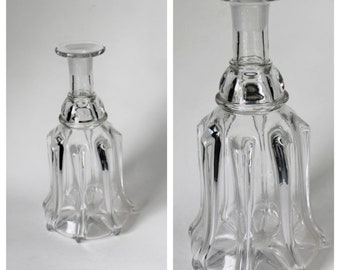 Antique Glass Decanter Bell Pillar Shape, Circa 1850's