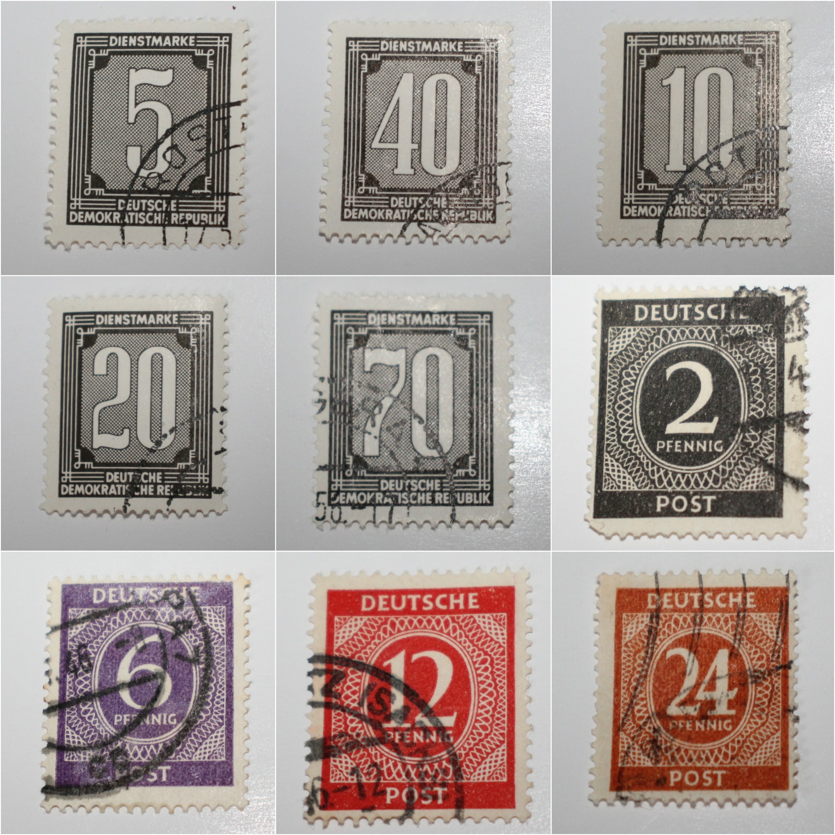 ドイツ切手セット 1900年から1970年代 混合ハイパーインフレ 税