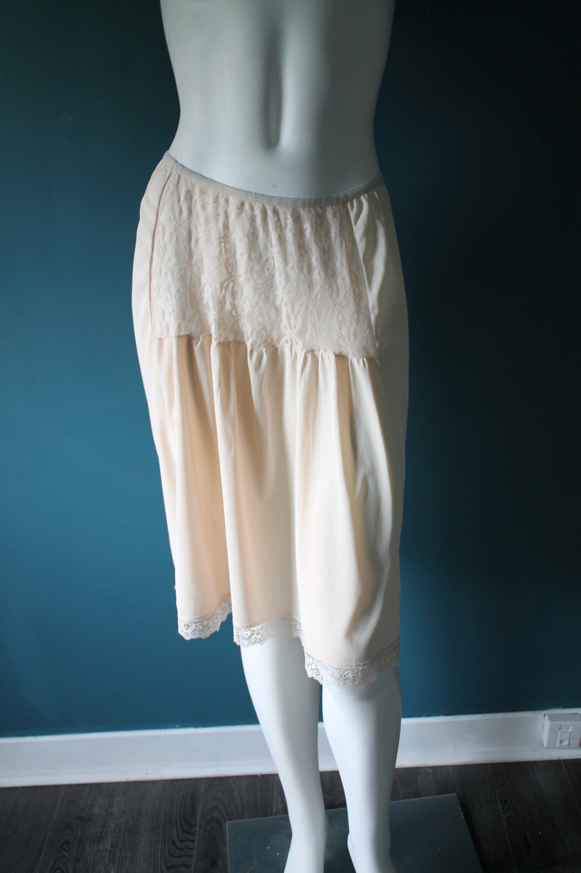 Vintage 70's Maternity Half Skirt Slip Size Medium Etsy