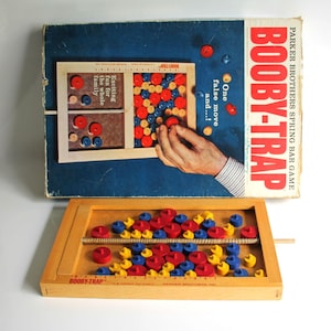 Vintage Board Game Booby Trap Parker Brothers 1965 Edition