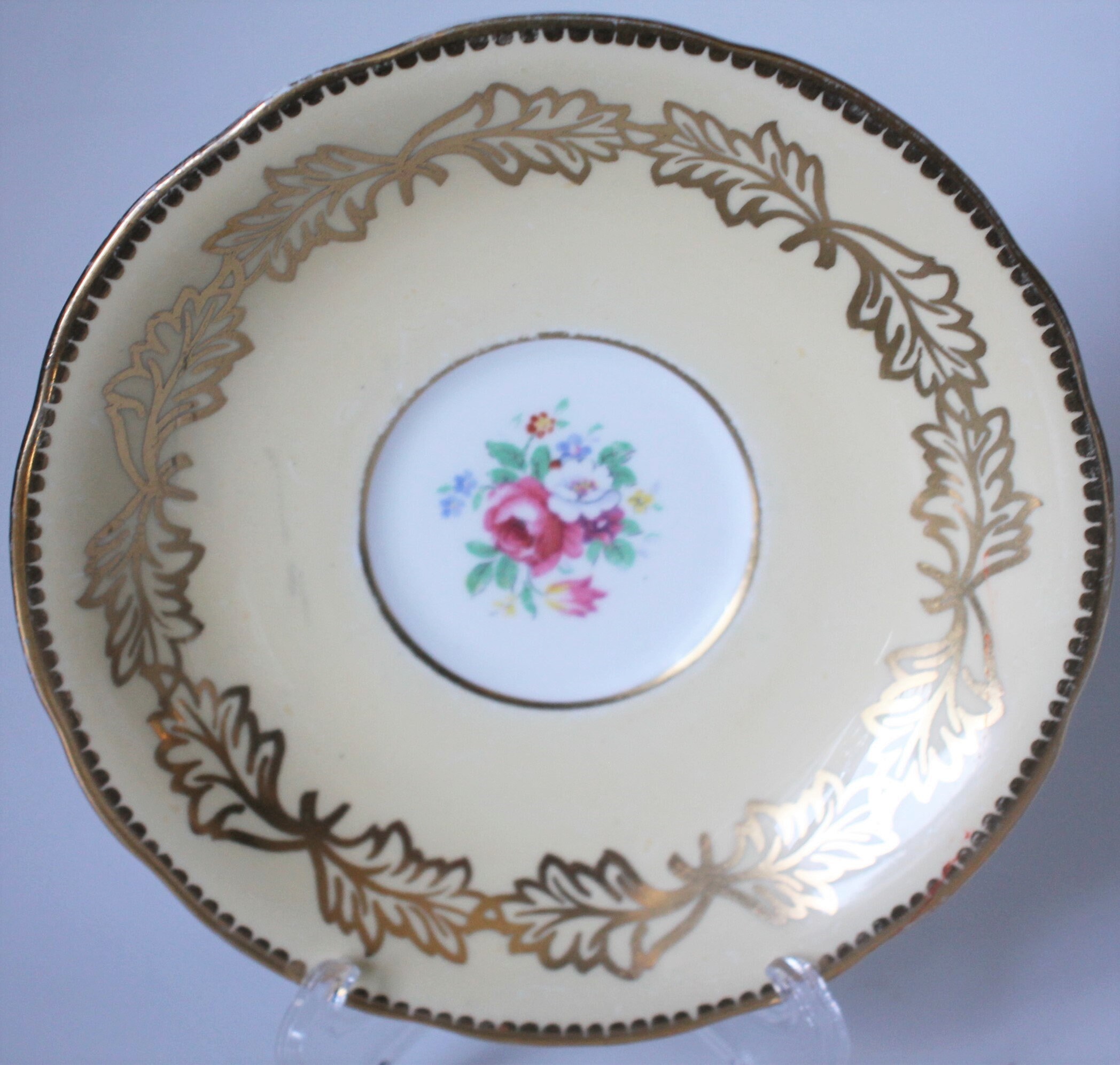 Aynsley Teacup and Saucer, Pattern 7951, Yellow and Gold - Etsy