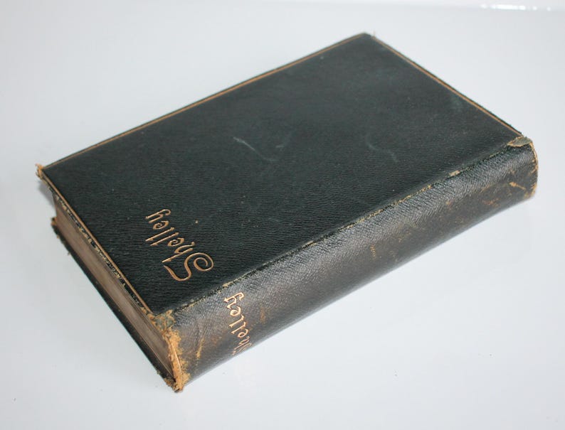 Antique Poetry Book Poetical Works of Percy Bysshe Shelley Frederick Warne 1891