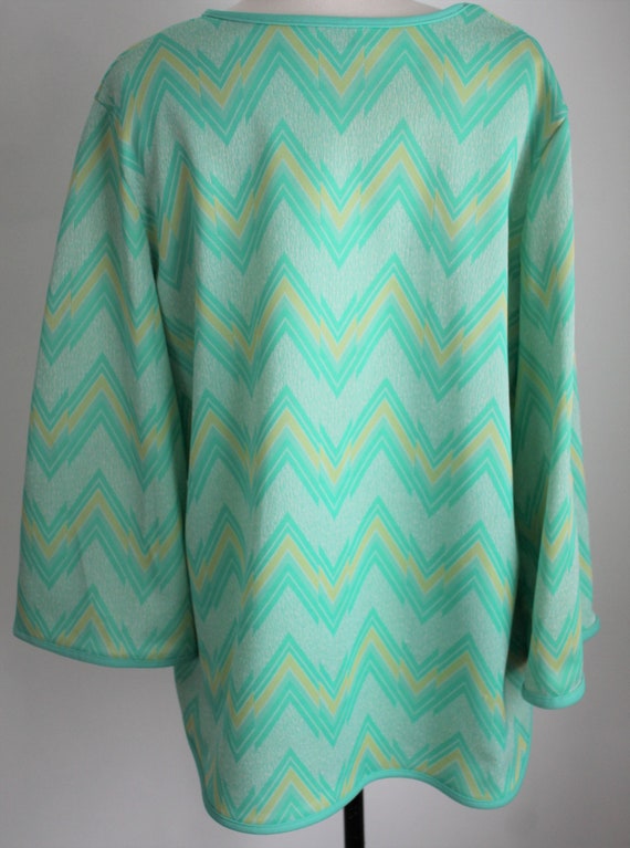 Green Pullover, Size Large,  Vintage 1970's Casua… - image 6