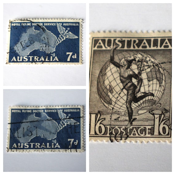 オーストラリア　切手アルバム　未使用 オーストラリア切手セット ミックスロット 1940年代～1960年代 - Etsy 日本