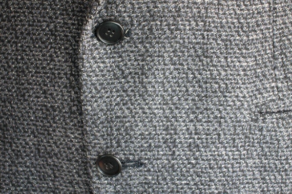 Vintage 80's Sport Coat, Pierre Cardin, Grey Wool… - image 9