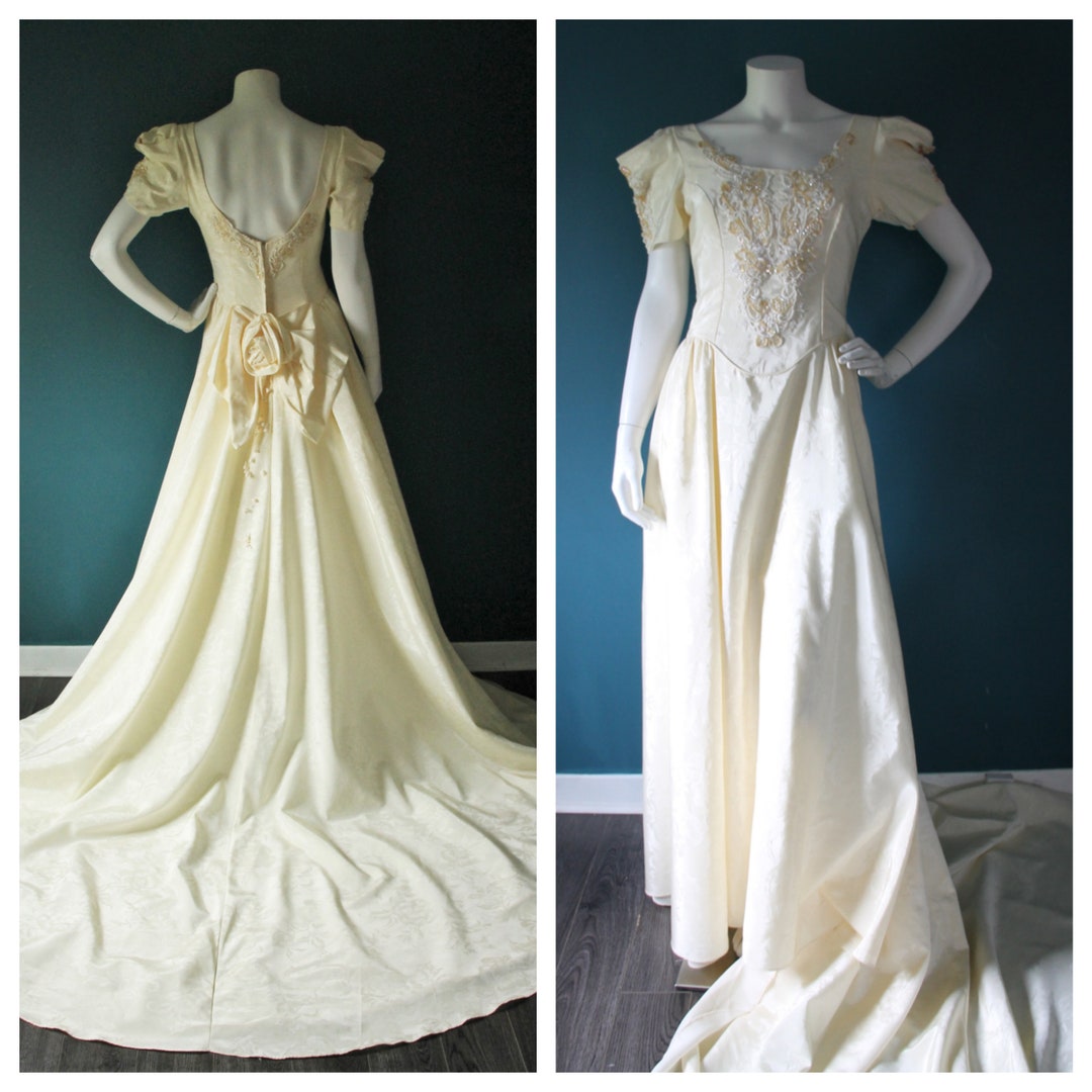 Vintage 1970's Wedding Dress Bridallure Alfred Angelo A - Etsy