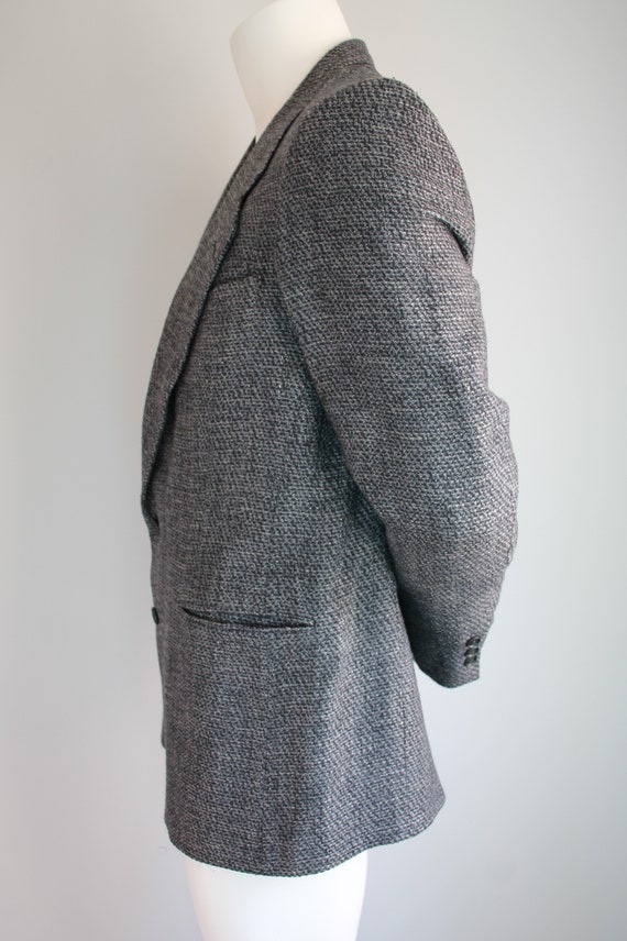 Vintage 80's Sport Coat, Pierre Cardin, Grey Wool… - image 5