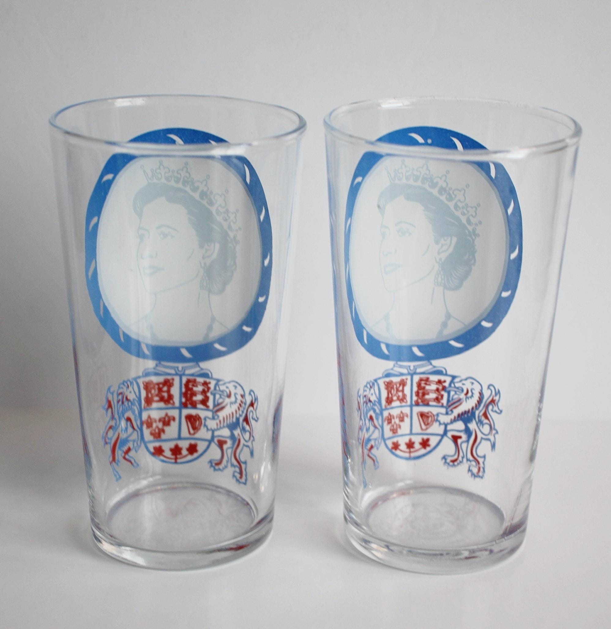 エリザベス女王戴冠式グラスミックスセット - Etsy 日本