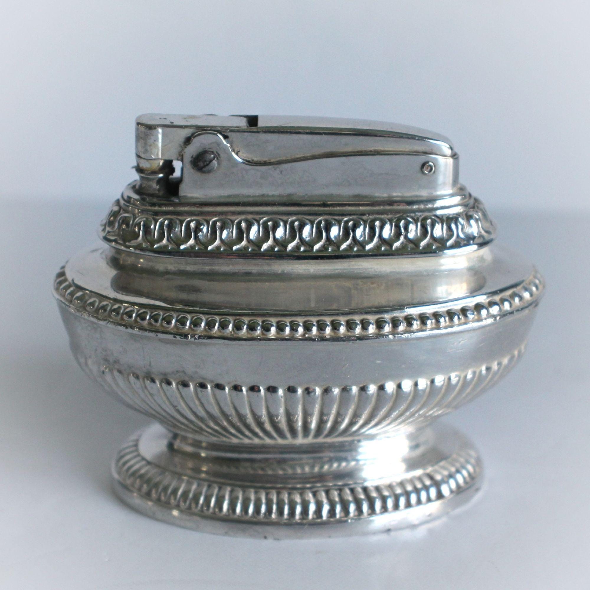 RONSON QUEEN ANNE アンティークライター ロンソン　シルバー？ Vintage Ronson - Queen Anne - Silver Plated Table Lighter | eBay