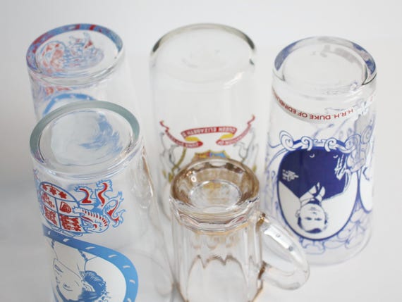 エリザベス女王戴冠式グラスミックスセット - Etsy 日本