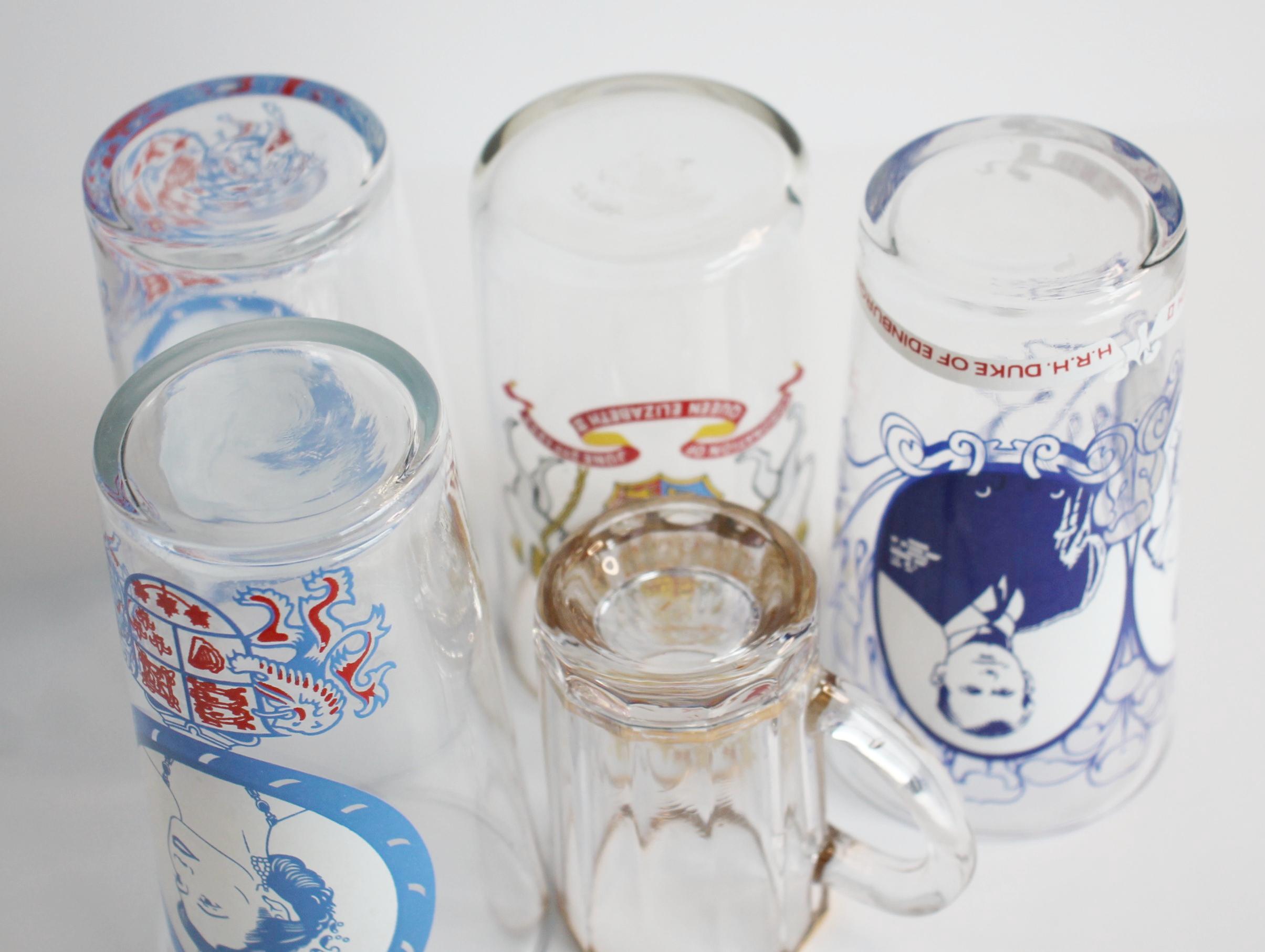 エリザベス女王戴冠式グラスミックスセット - Etsy 日本